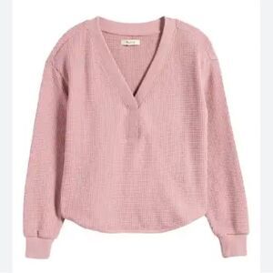 NWT Madewell Brushed Waffle V-Neck Tee no012 size M